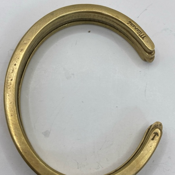 Miansai Brass gold-tone Heavy cuff bangle bracelet. - Picture 4 of 6